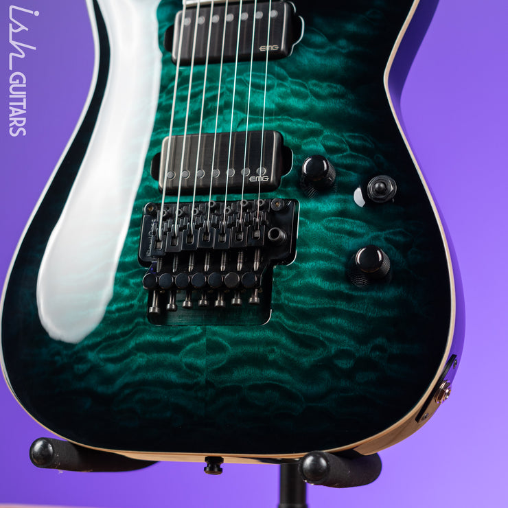 ESP E-II Horizon Floyd Rose 7 String Turquoise Burst