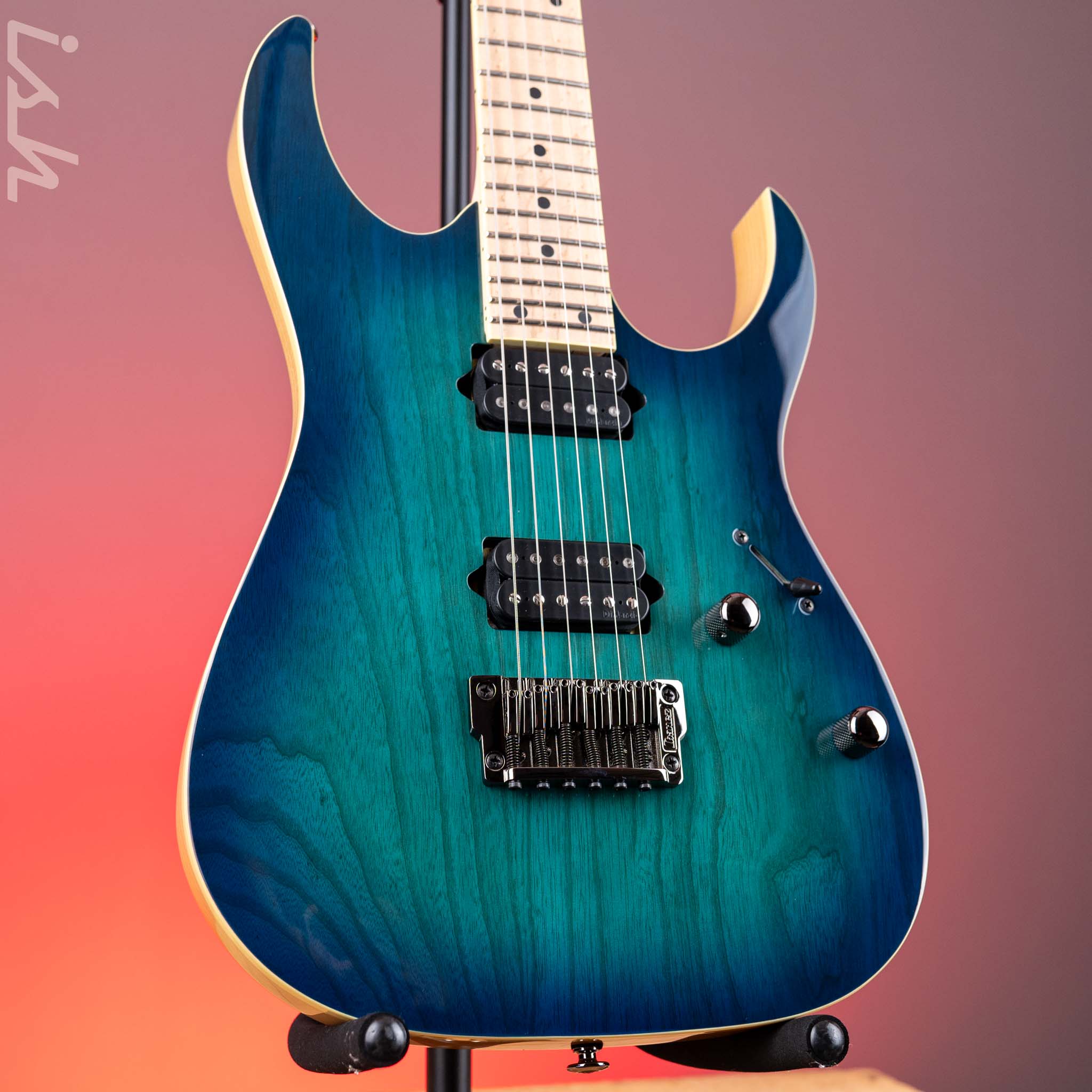 Ibanez RG652AHMFX Prestige Electric Guitar Nebula Green Burst