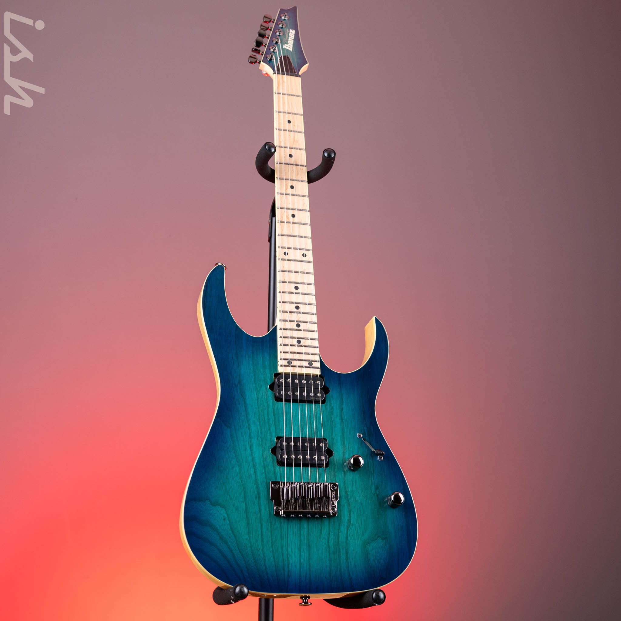 Ibanez RG652AHMFX Prestige Electric Guitar Nebula Green Burst