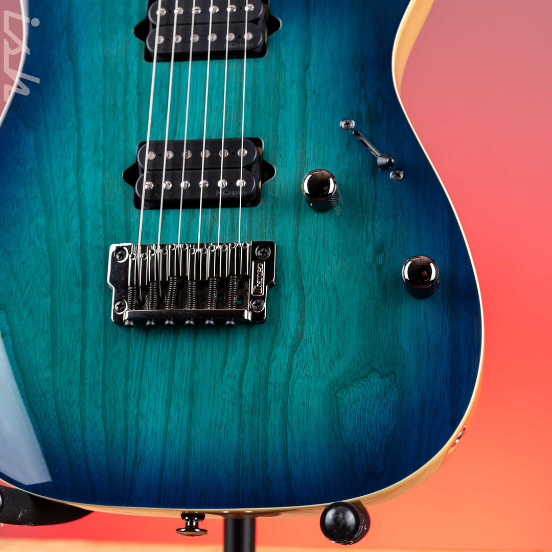 Ibanez RG652AHMFX Prestige Electric Guitar Nebula Green Burst