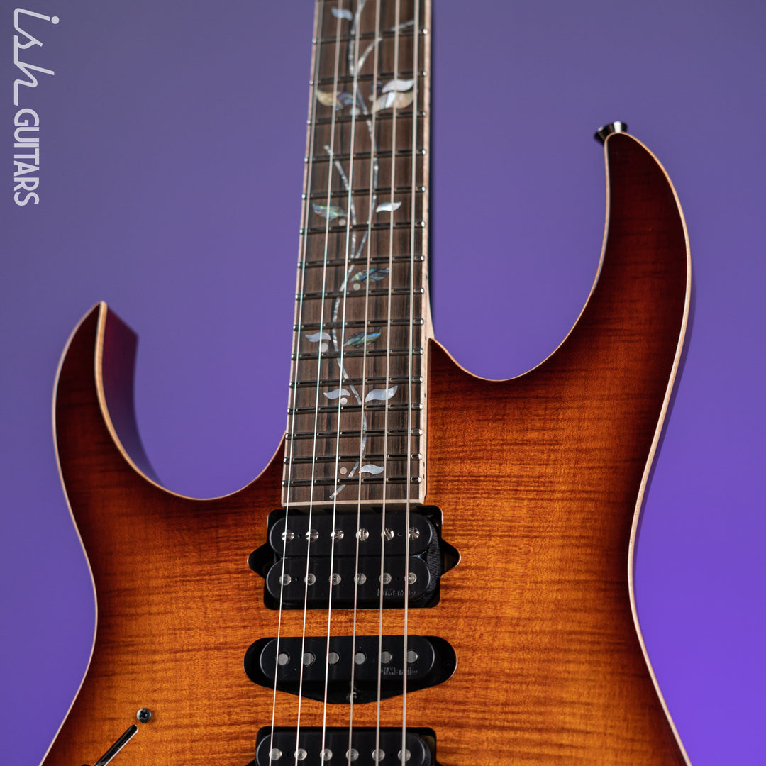 Ibanez RG8570ZL J.Custom Electric Guitar Left Handed Brownish Sphalerite