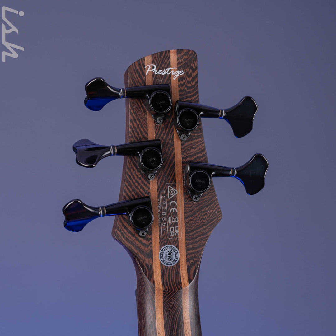 2022 Ibanez SR4605 Prestige 5-String Bass Orange Solar Flare
