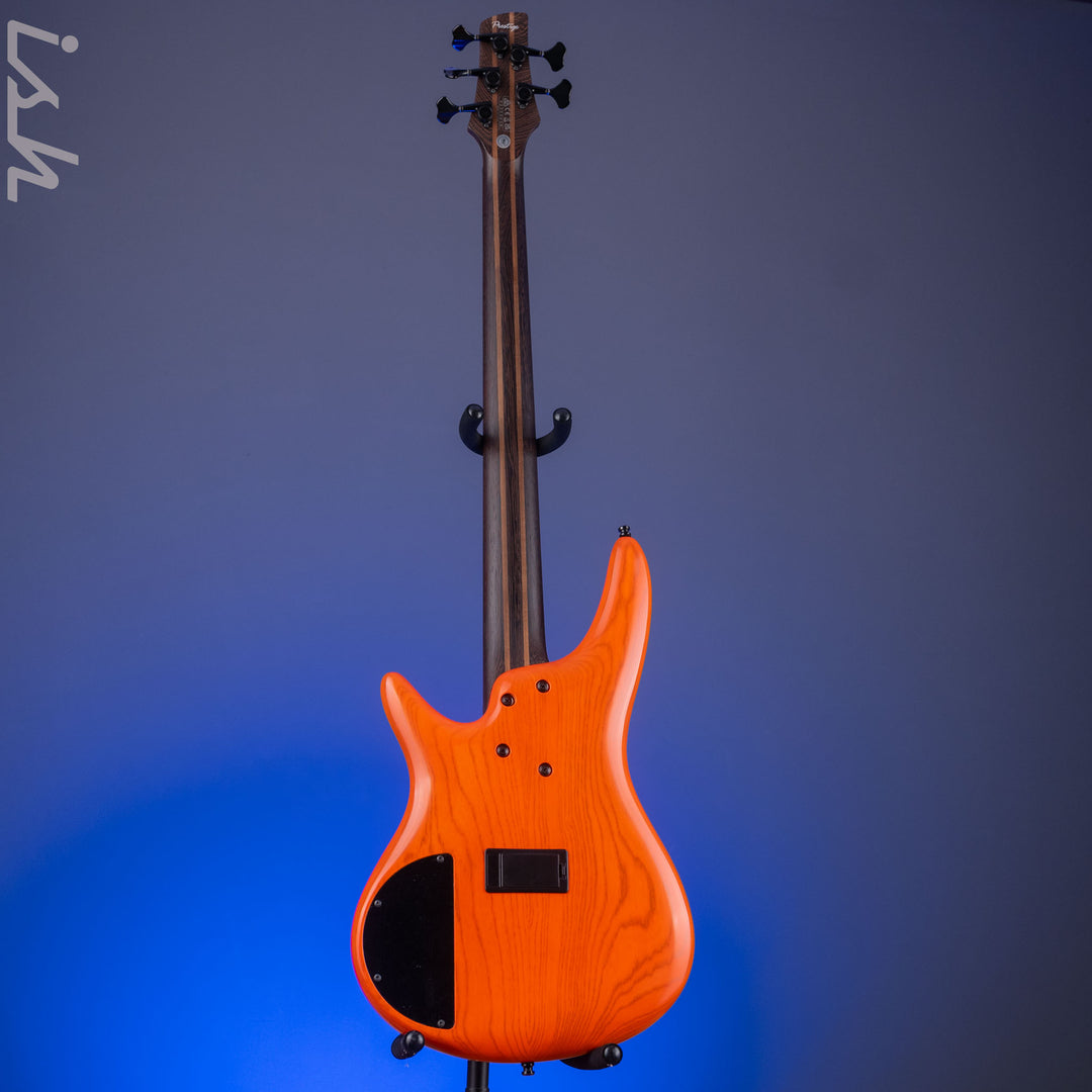 2022 Ibanez SR4605 Prestige 5-String Bass Orange Solar Flare