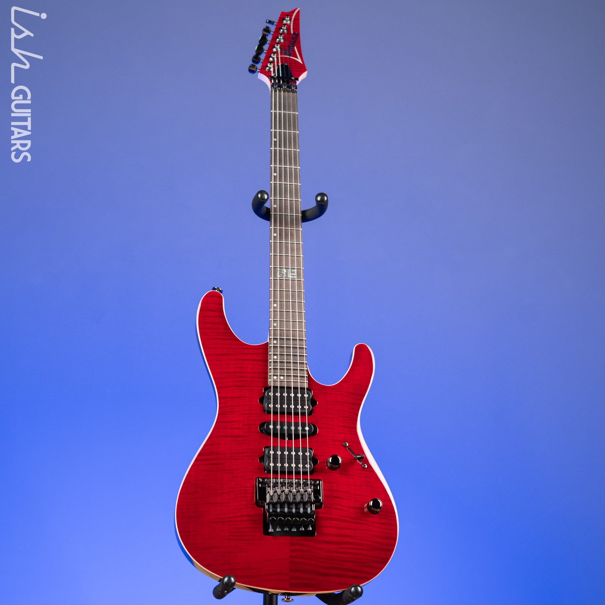 Ibanez KIKO100 Kiko Loureiro Signature Transparent Ruby Red Demo