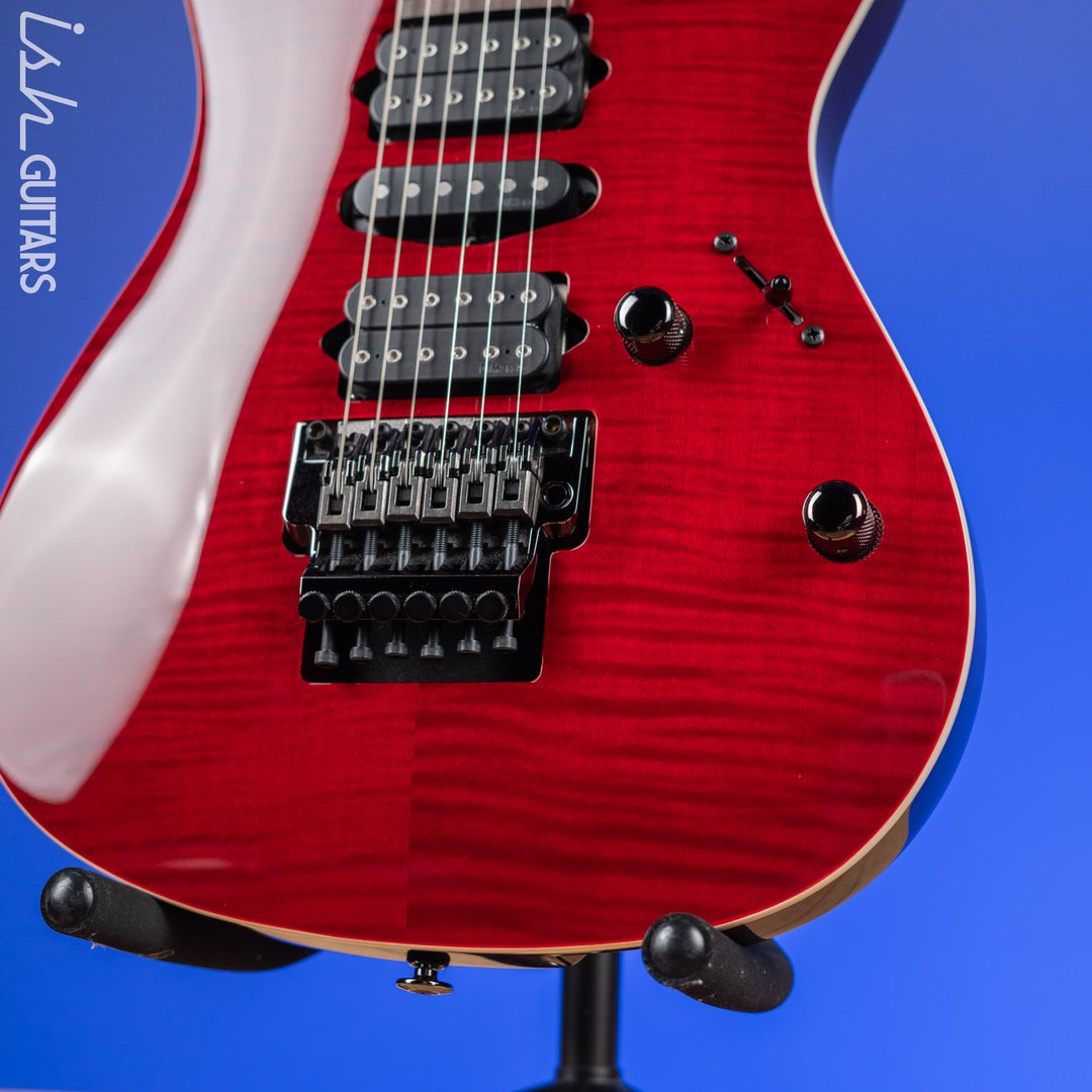 Ibanez KIKO100 Kiko Loureiro Signature Transparent Ruby Red Demo