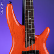 Ibanez SR4600 Prestige 4-String Bass Orange Solar Flare Low Gloss