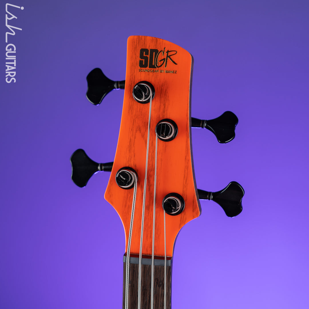 Ibanez SR4600 Prestige 4-String Bass Orange Solar Flare Low Gloss
