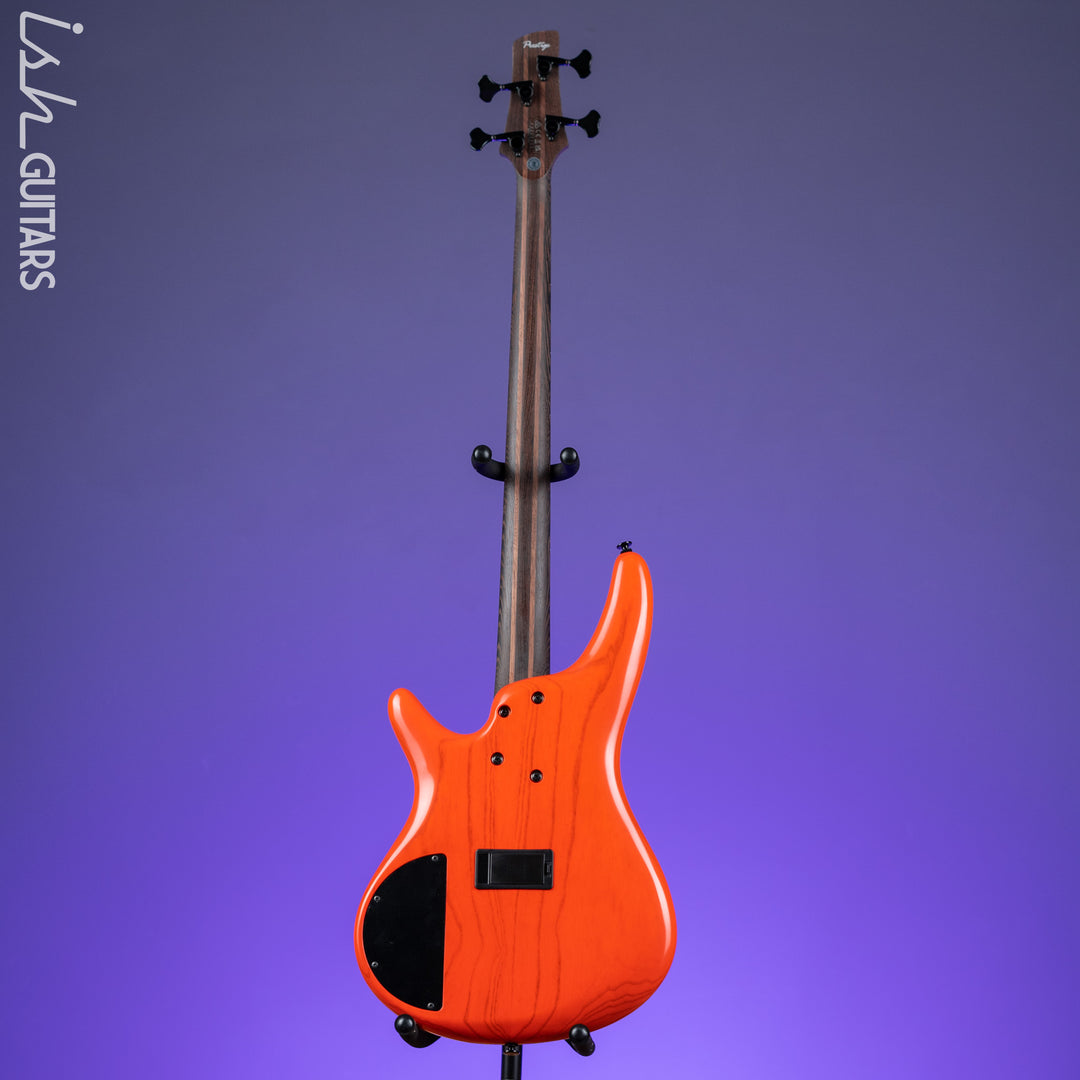 Ibanez SR4600 Prestige 4-String Bass Orange Solar Flare Low Gloss