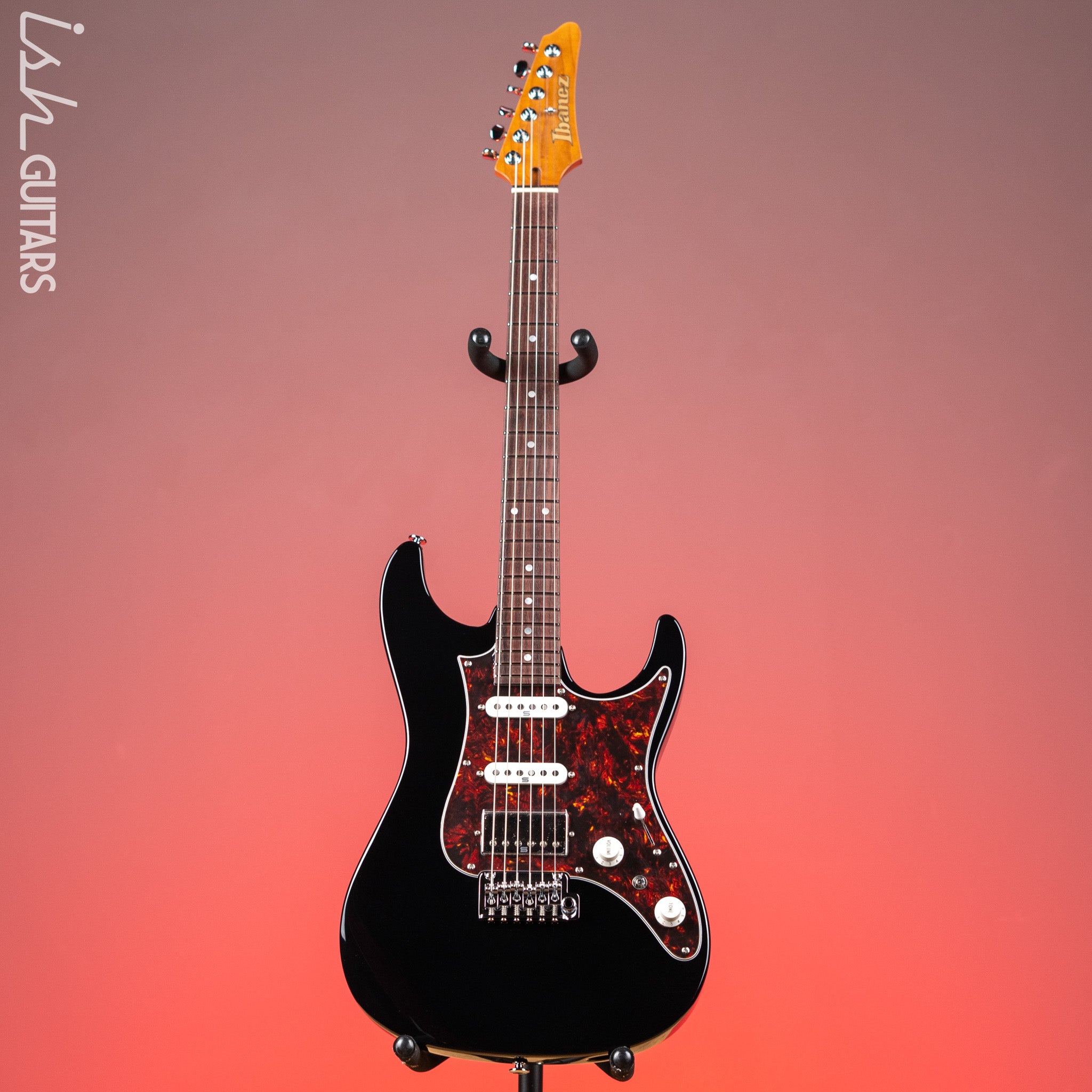 【訳あり特価】Ibanez AZ2204N-BK Prestigeハードケース付 Ibanez AZ2204N Prestige Electric Guitar Black – Ish Guitars