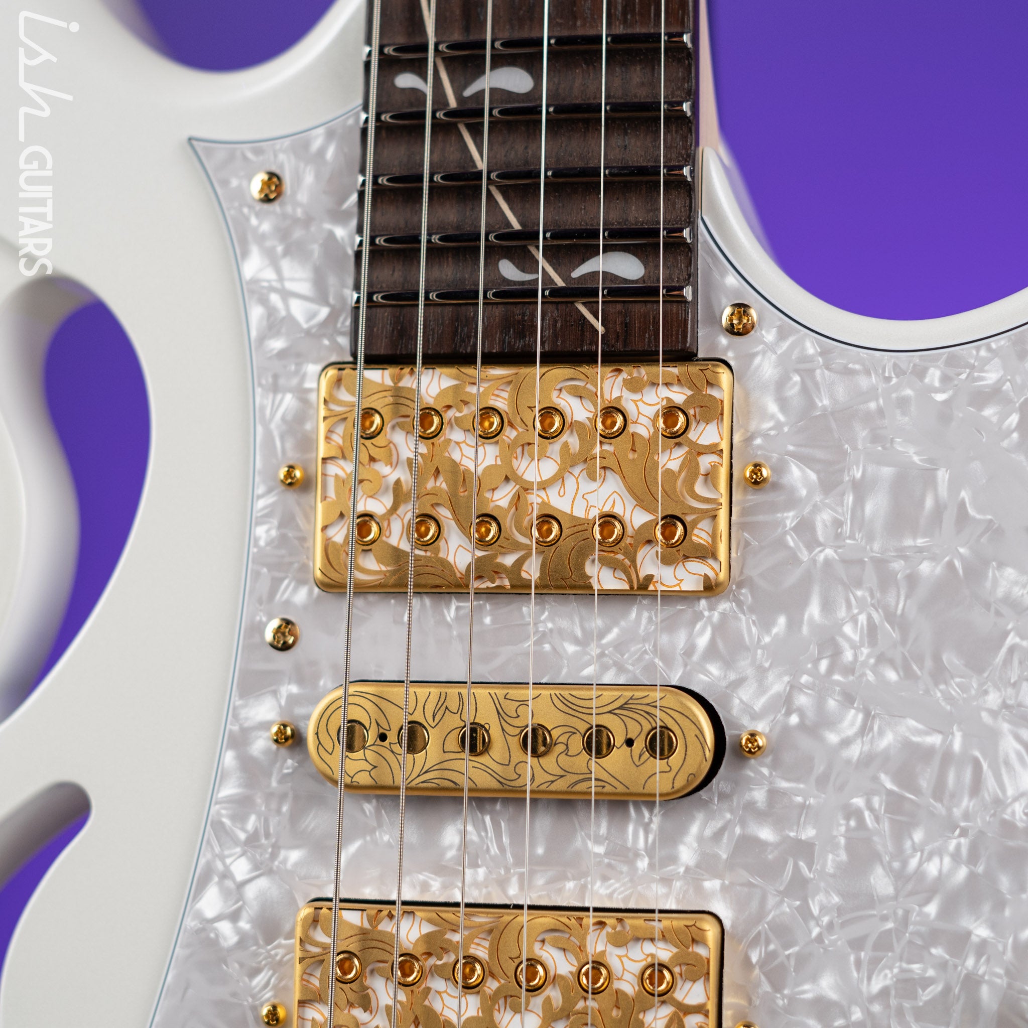 Ibanez PIA3761 Steve Vai Signature Stallion White – Ish Guitars