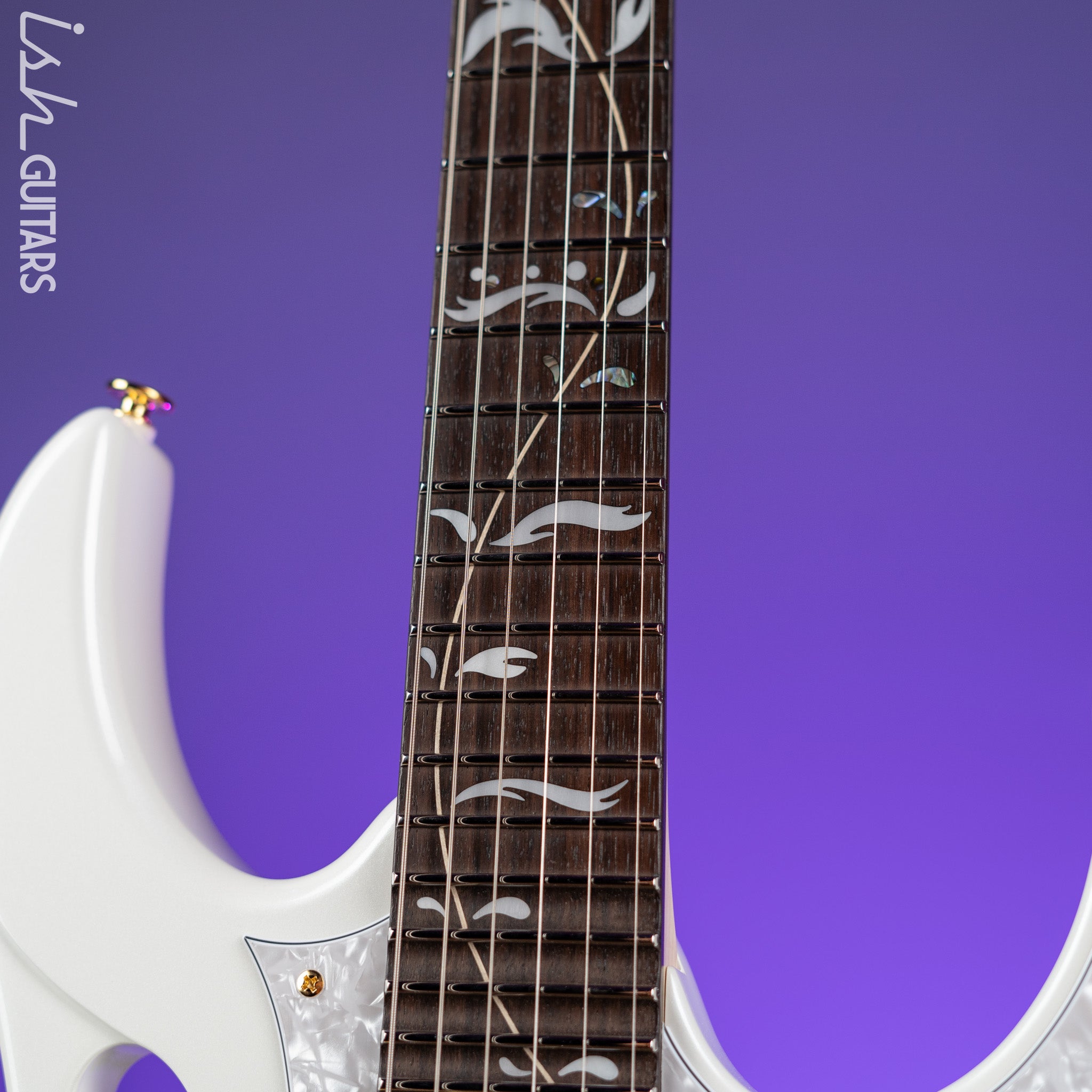 Ibanez PIA3761 Steve Vai Signature Stallion White – Ish Guitars