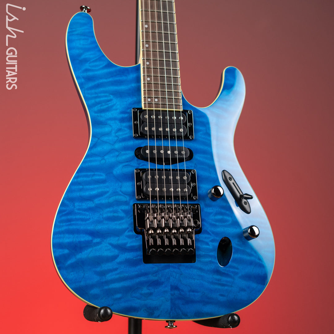 Ibanez S6570Q Prestige Electric Guitar Natural Blue