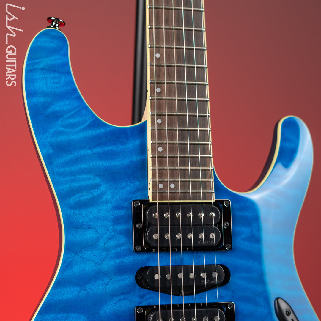 Ibanez S6570Q Prestige Electric Guitar Natural Blue