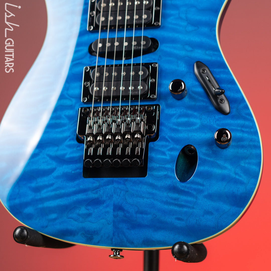 Ibanez S6570Q Prestige Electric Guitar Natural Blue