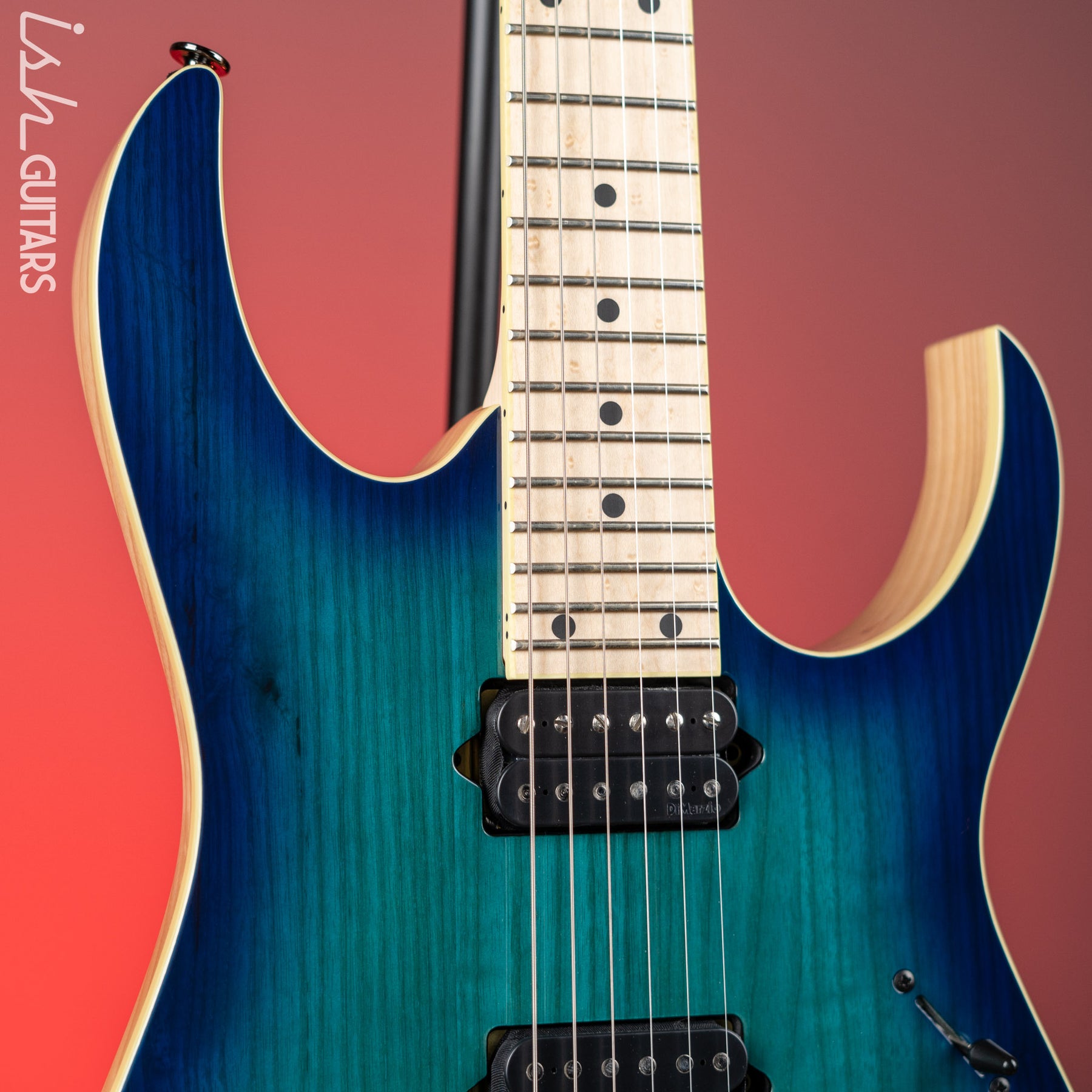 Ibanez RG652AHMFX Prestige Electric Guitar Nebula Green Burst