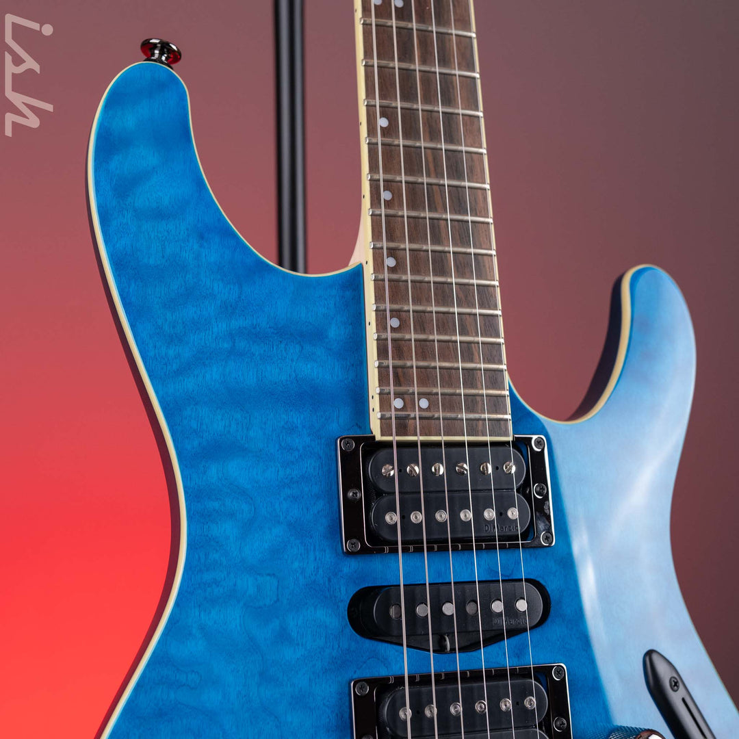 Ibanez S6570Q Prestige Electric Guitar Natural Blue