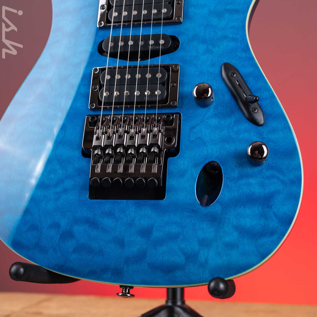 Ibanez S6570Q Prestige Electric Guitar Natural Blue