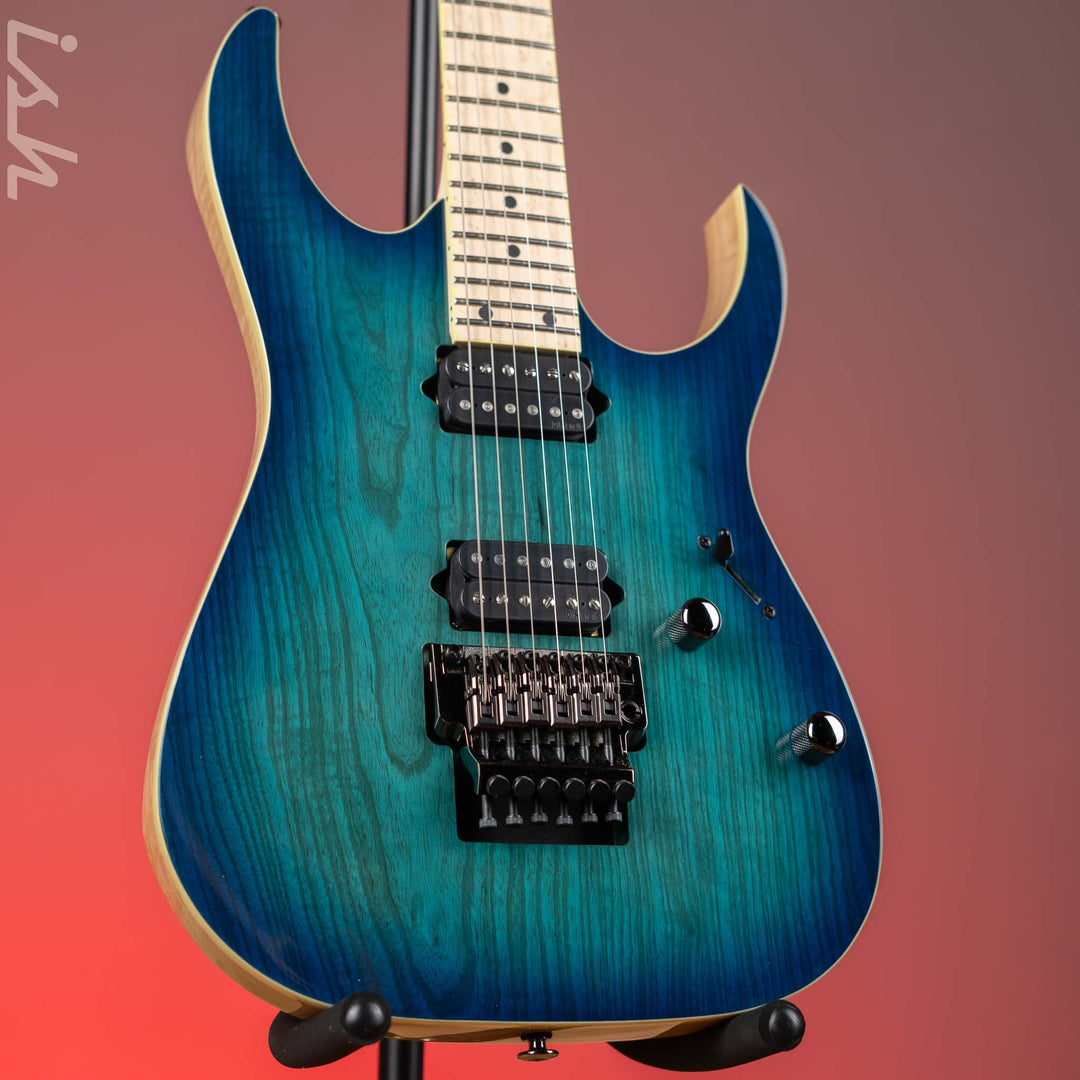 Ibanez Prestige RG652AHM Electric Guitar Nebula Green Burst