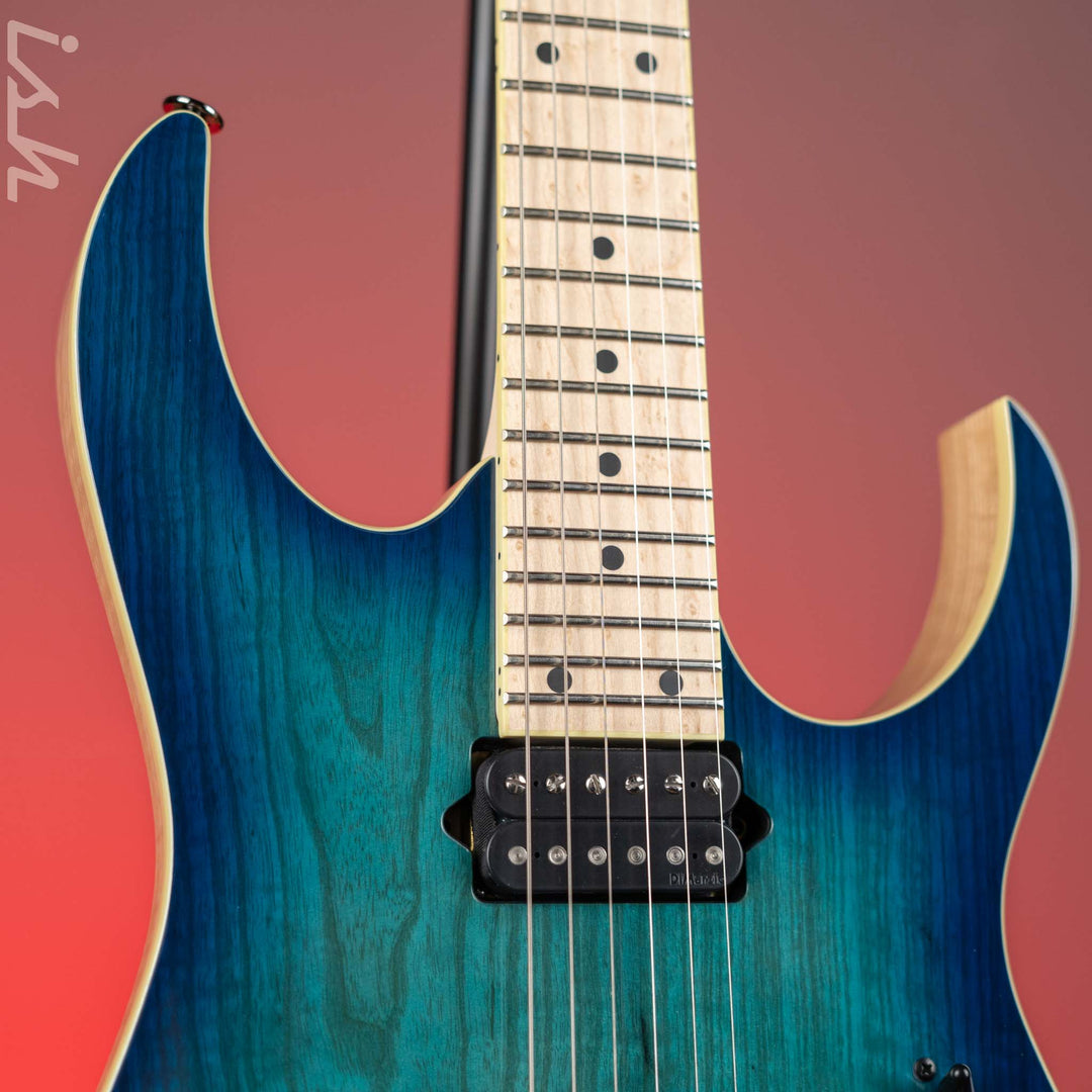 Ibanez Prestige RG652AHM Electric Guitar Nebula Green Burst