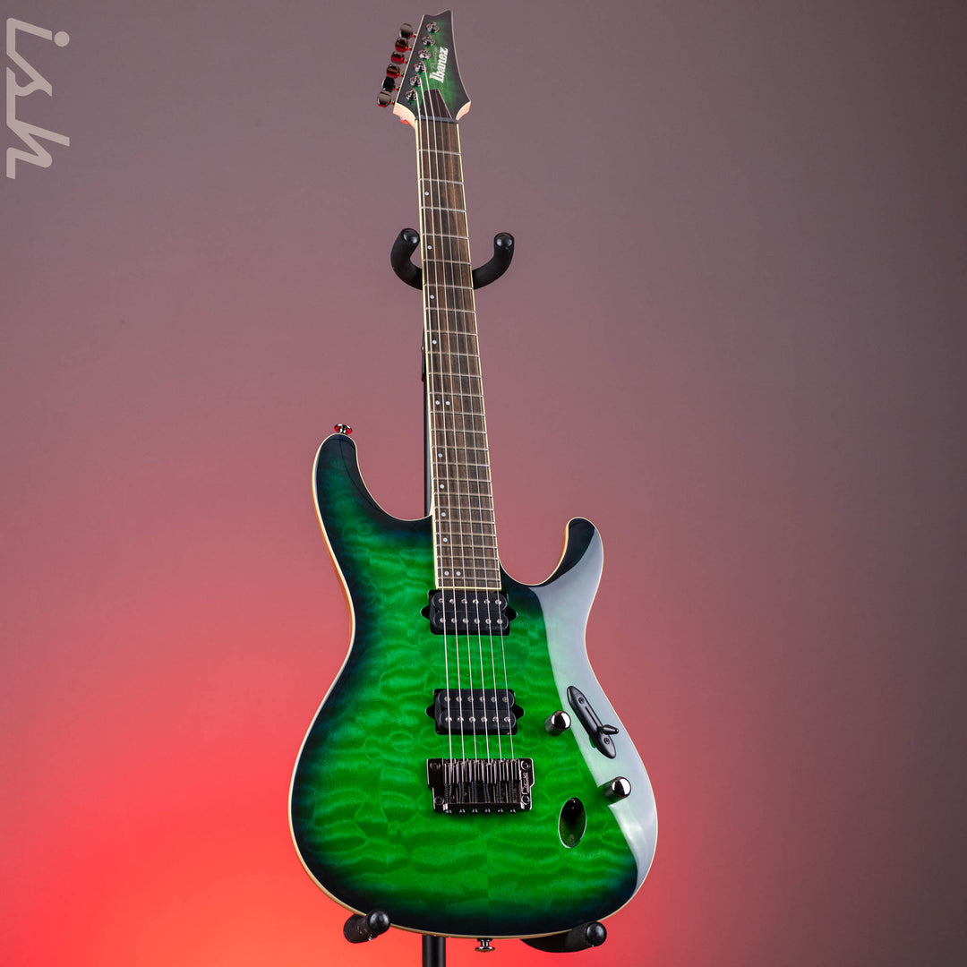 Ibanez Prestige S6521Q Electric Guitar Surreal Blue Burst