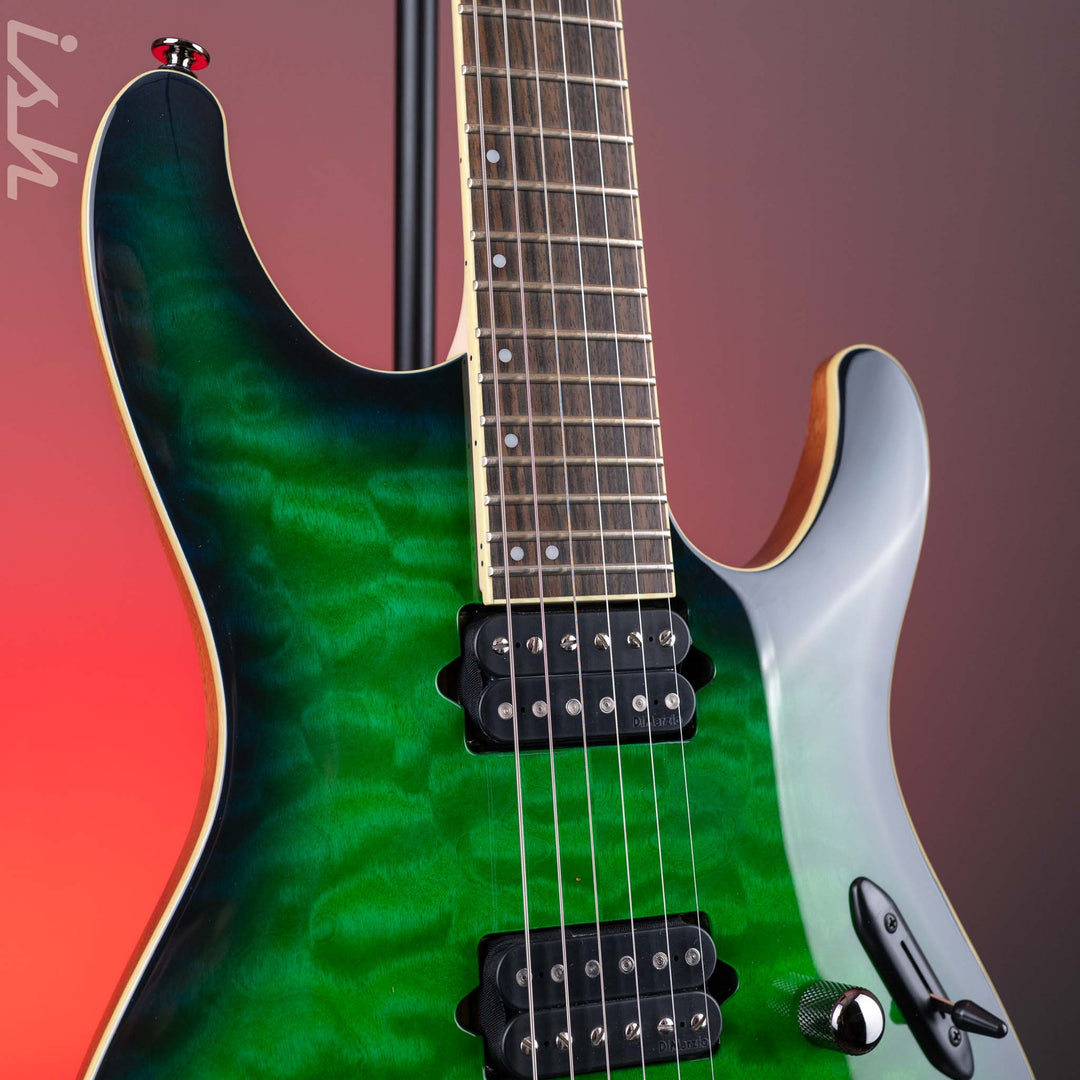 Ibanez Prestige S6521Q Electric Guitar Surreal Blue Burst