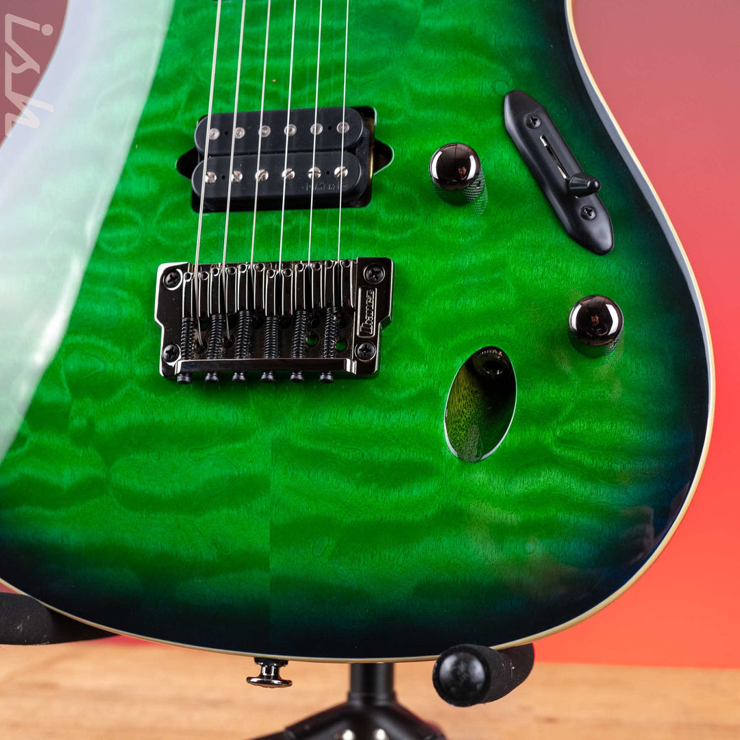 Ibanez Prestige S6521Q Electric Guitar Surreal Blue Burst
