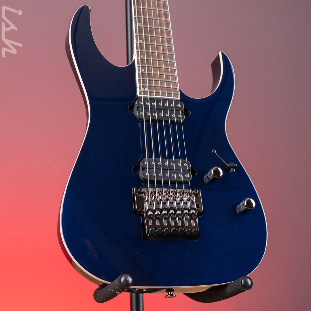 Ibanez Prestige RG2027XL 7-String Electric Guitar Deep Tide Blue