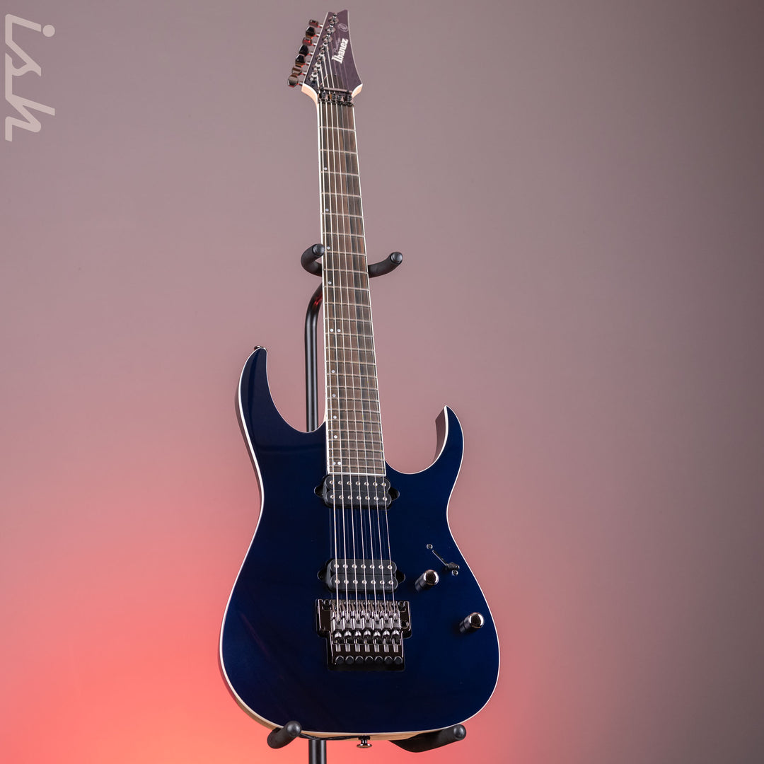 Ibanez Prestige RG2027XL 7-String Electric Guitar Deep Tide Blue