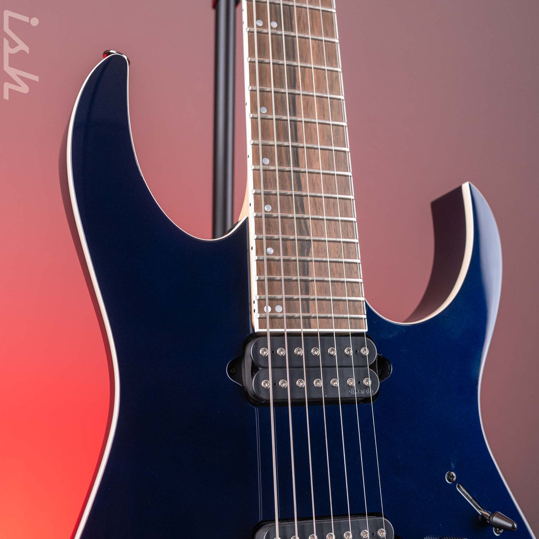 Ibanez Prestige RG2027XL 7-String Electric Guitar Deep Tide Blue