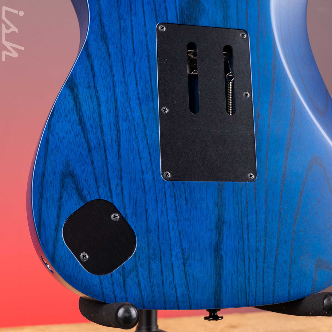 Ibanez RG653DX Transparent Deep Blue Flat Electric Guitar