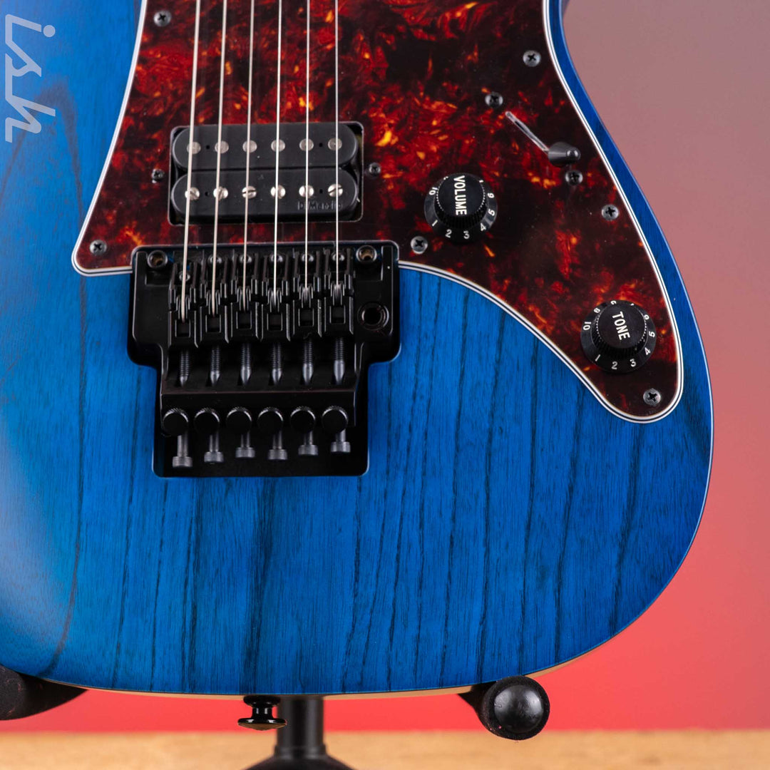 Ibanez RG653DX Transparent Deep Blue Flat Electric Guitar