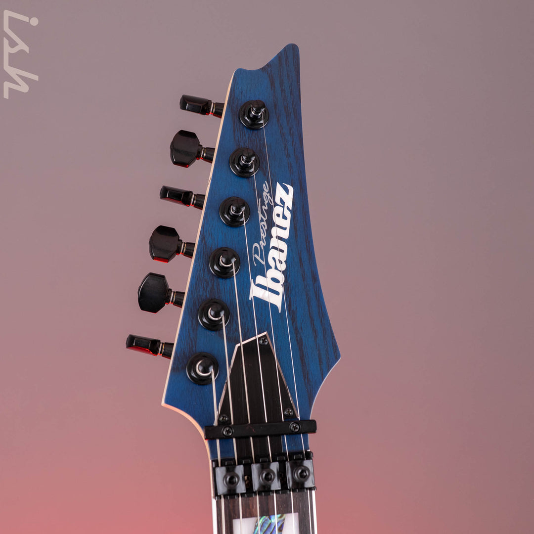 Ibanez RG653DX Transparent Deep Blue Flat Electric Guitar
