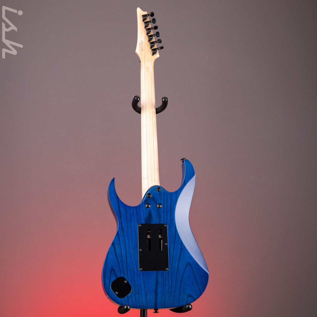 Ibanez RG653DX Transparent Deep Blue Flat Electric Guitar
