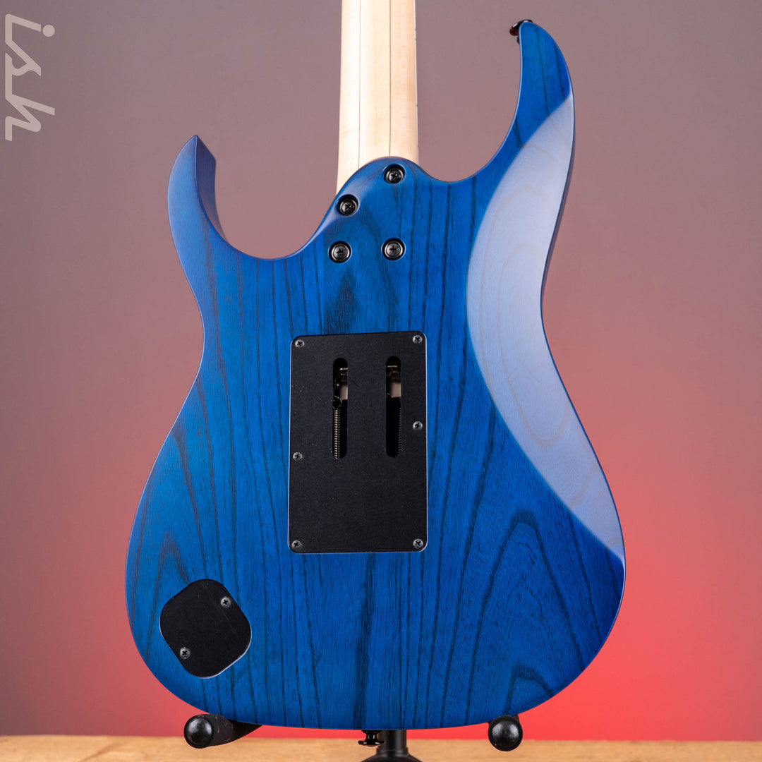 Ibanez RG653DX Transparent Deep Blue Flat Electric Guitar