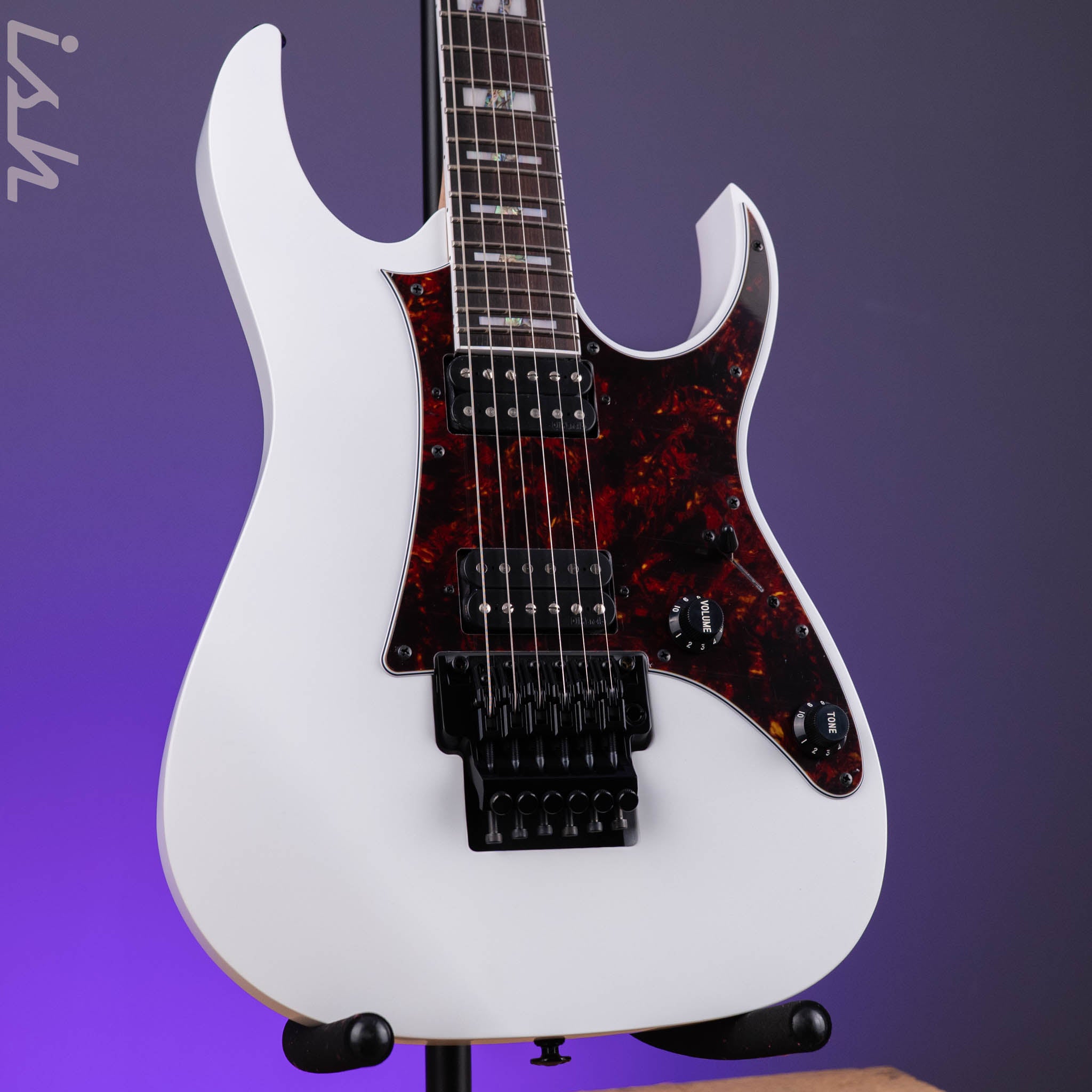 Ibanez Prestige RG653DX White Flat Electric Guitar – Ish Guitars