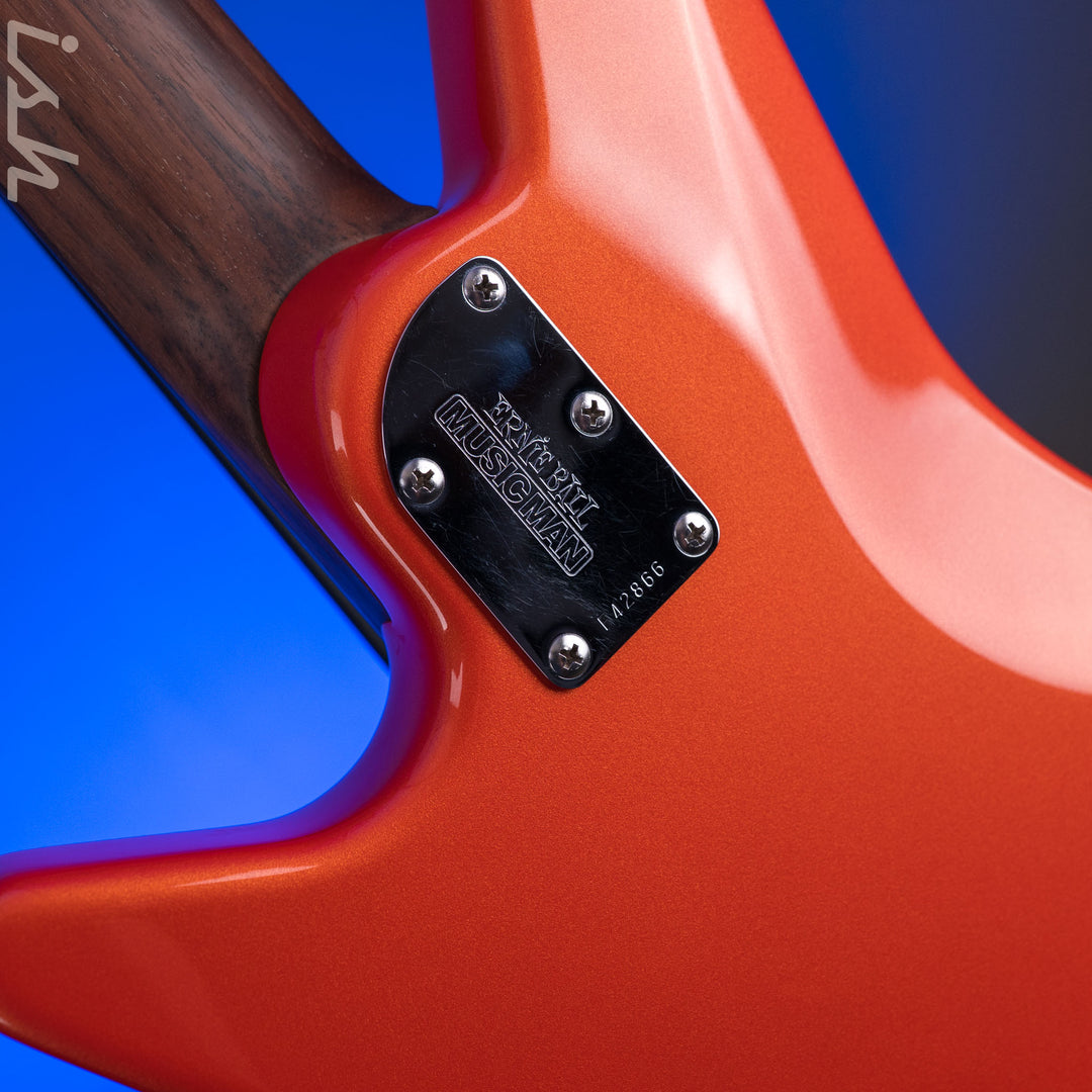 2014 Ernie Ball Music Man Big Al 5 H Tangerine Pearl *Solid Rosewood Neck*