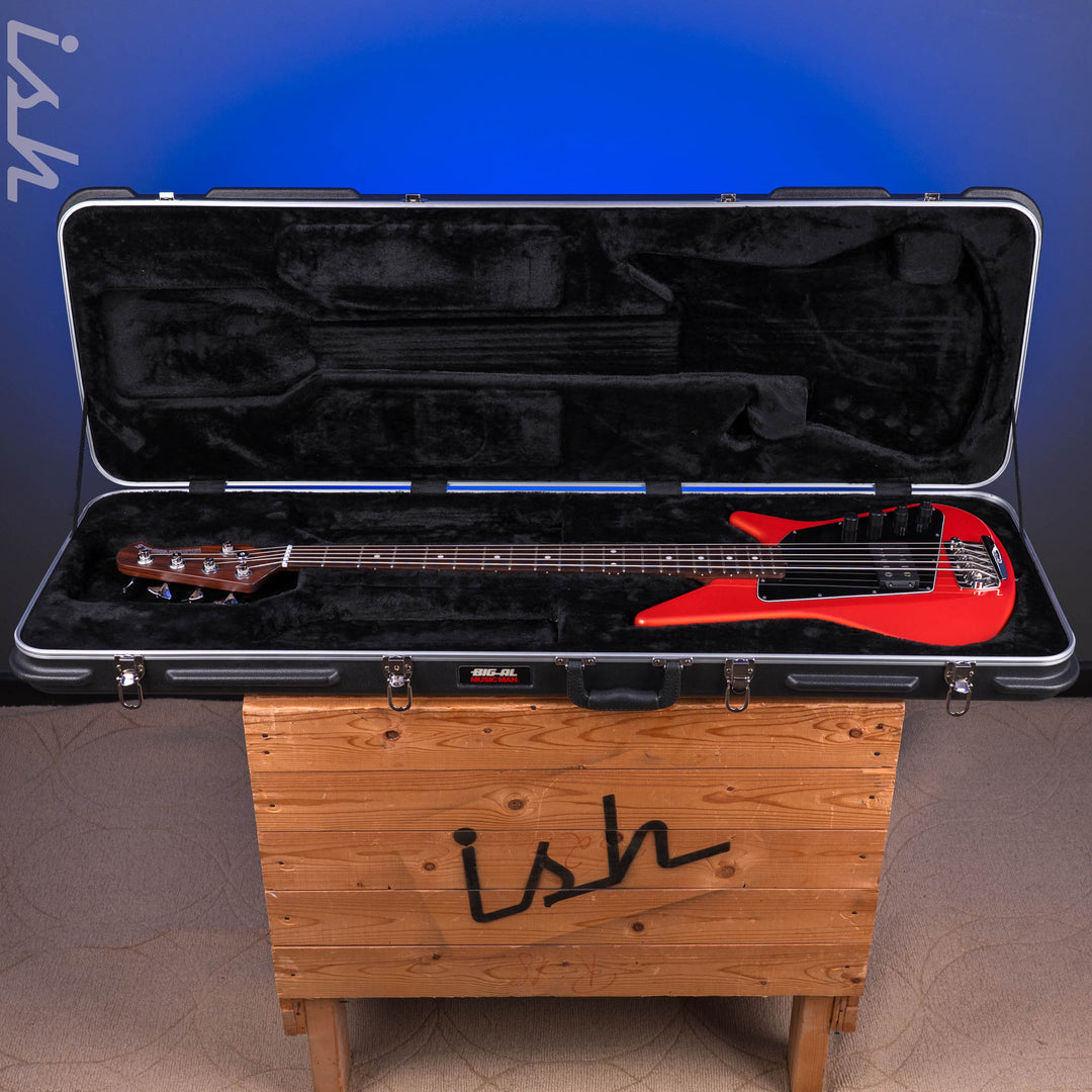 2014 Ernie Ball Music Man Big Al 5 H Tangerine Pearl *Solid Rosewood Neck*