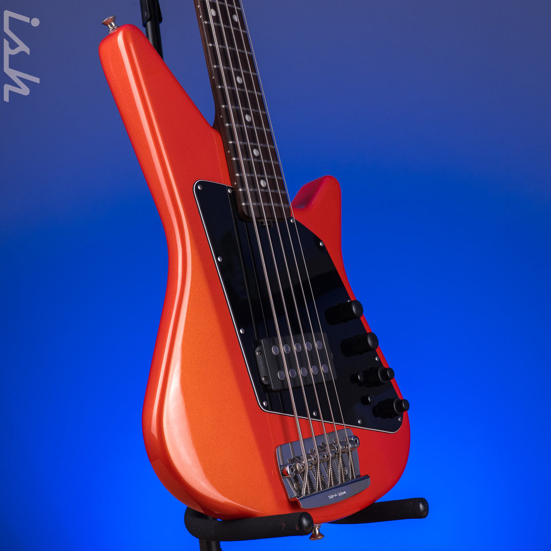 2014 Ernie Ball Music Man Big Al 5 H Tangerine Pearl *Solid Rosewood Neck*
