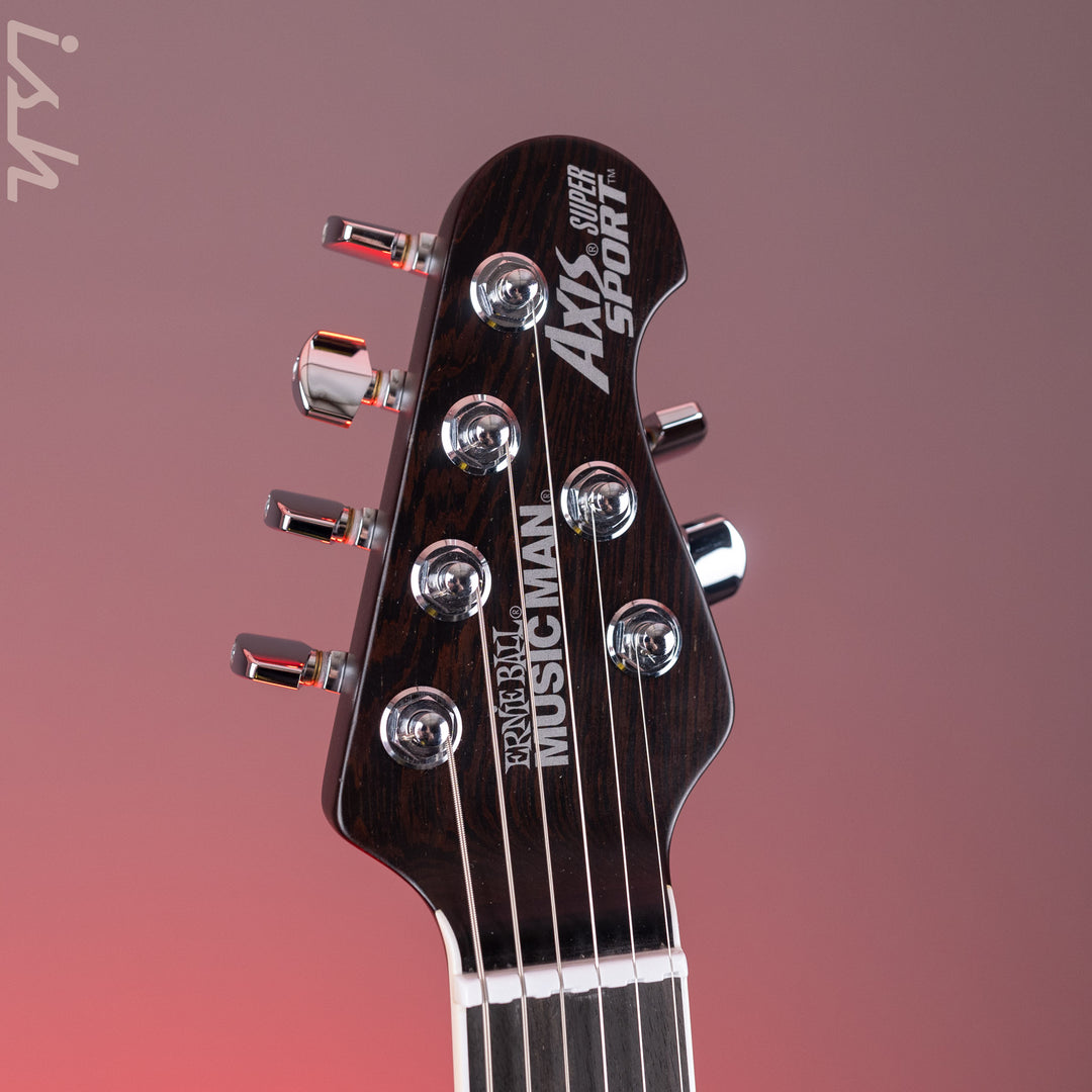2017 Ernie Ball Music Man Axis Super Sport HH Tremolo BFR Transparent Black