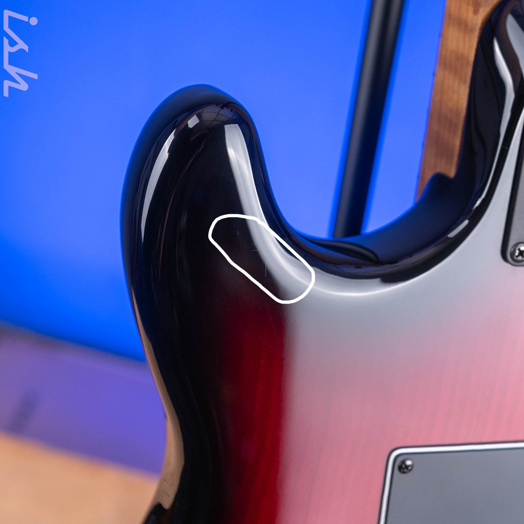 2022 Ernie Ball Music Man Cutlass HT SSS Raspberry Burst