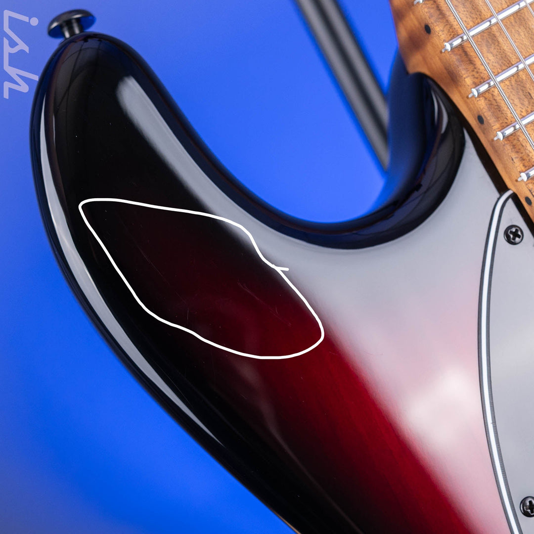 2022 Ernie Ball Music Man Cutlass HT SSS Raspberry Burst