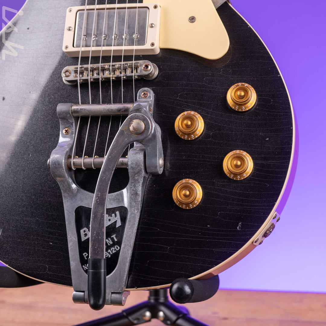 Heritage Factory Special Custom Core H-150 Electric Guitar w/ Bigsby B7 Vibrato - Space Black Artisan Aged