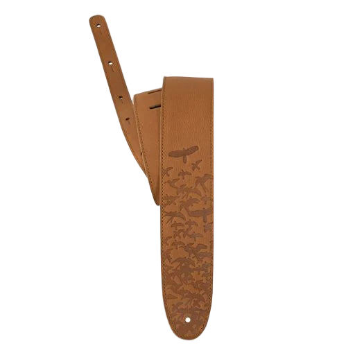 PRS 2.5” Leather Bird Swarm Strap Tan