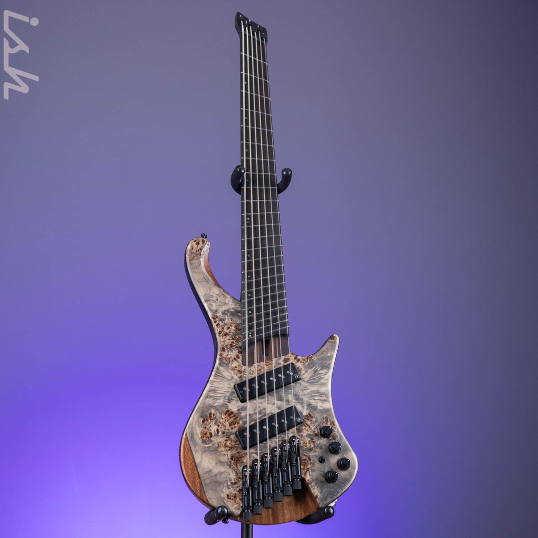 2021 Ibanez EHB1506MS 6-String Bass Black Ice Flat
