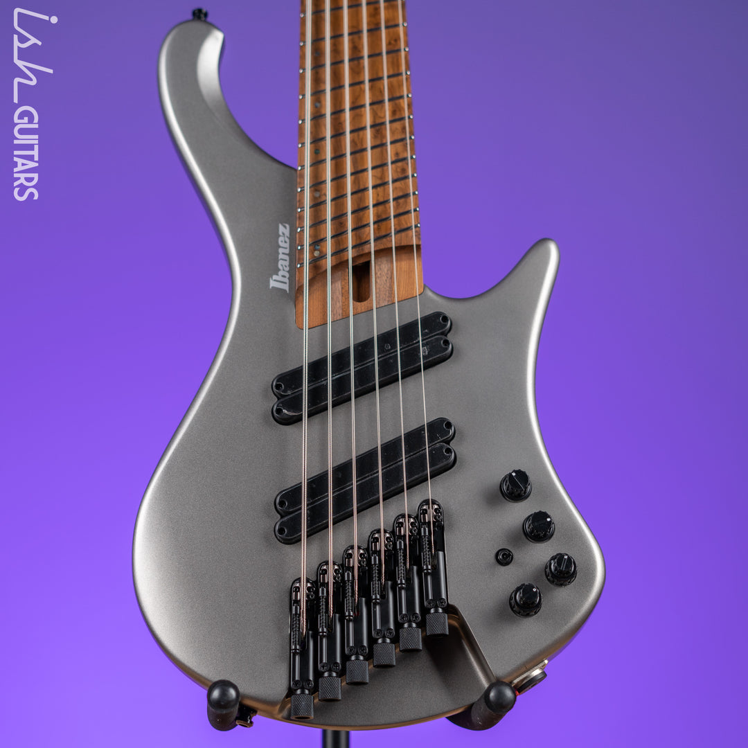 Ibanez EHB1006MS 6-String Headless Bass Metallic Grey Matte Demo