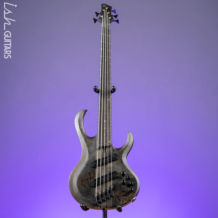 Ibanez BTB805MS 5-String Bass Transparent Gray Flat Demo