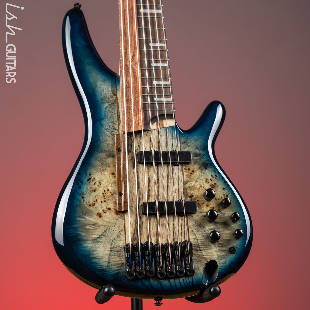 Ibanez Bass Workshop SRAS7 Cosmic Blue Starburst Demo
