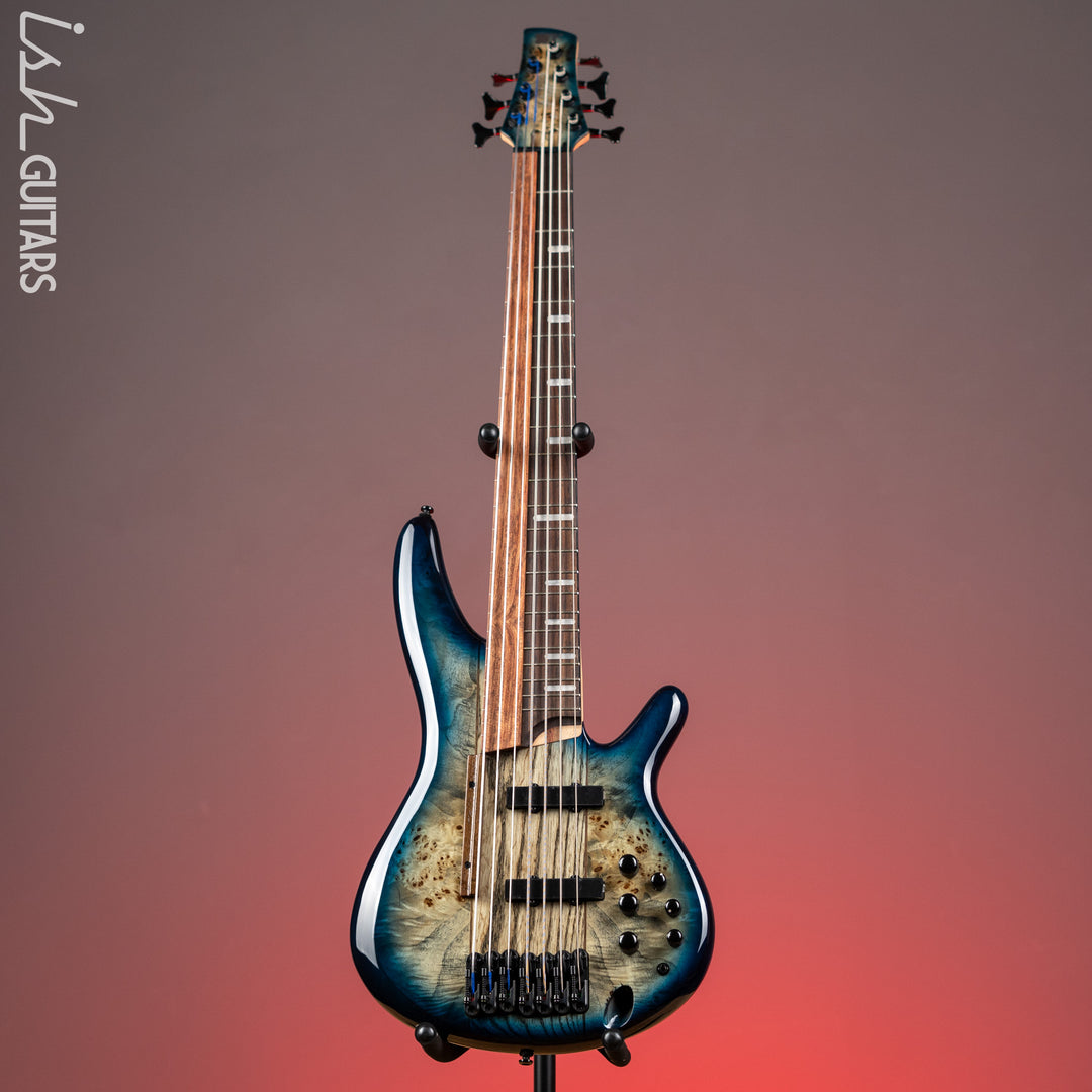 Ibanez Bass Workshop SRAS7 Cosmic Blue Starburst Demo