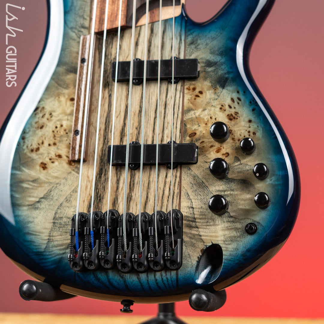 Ibanez Bass Workshop SRAS7 Cosmic Blue Starburst Demo