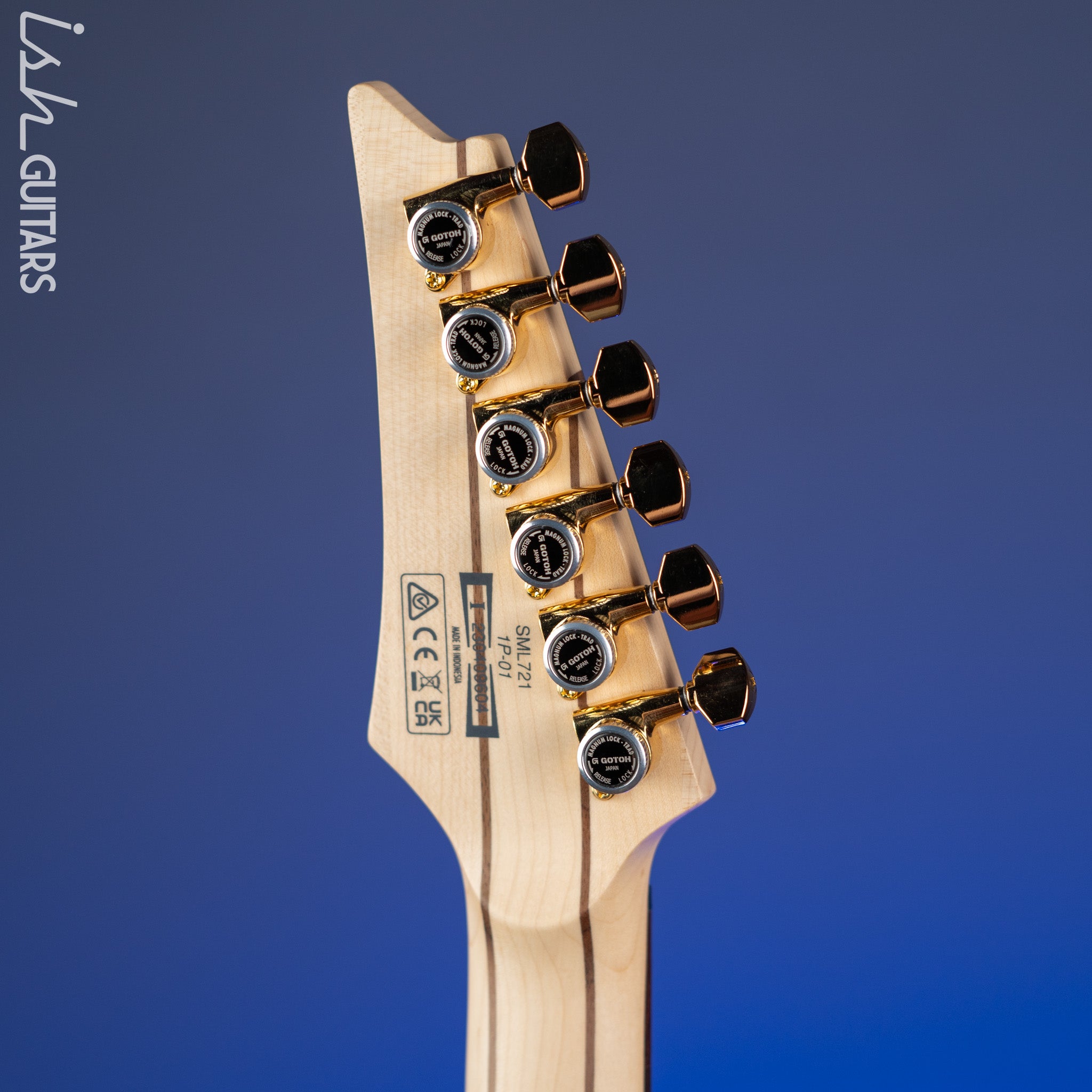 Ibanez Axe Lab Design SML721 Multi-Scale Electric Guitar Rose Gold